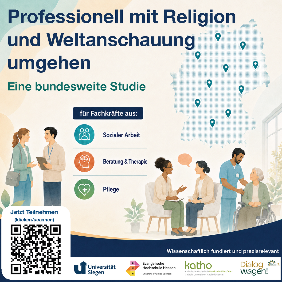 Studie: Weltanschauliche Vielfalt in helfenden Berufen Studie: Weltanschauliche Vielfalt in helfenden Berufen