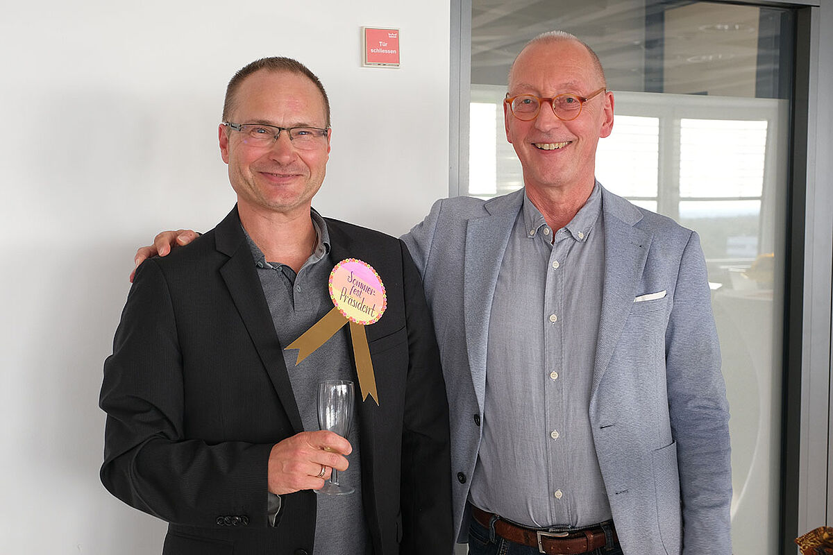 Prof. Dr. Michael Schilder und Prof. Dr. Uwe Becker