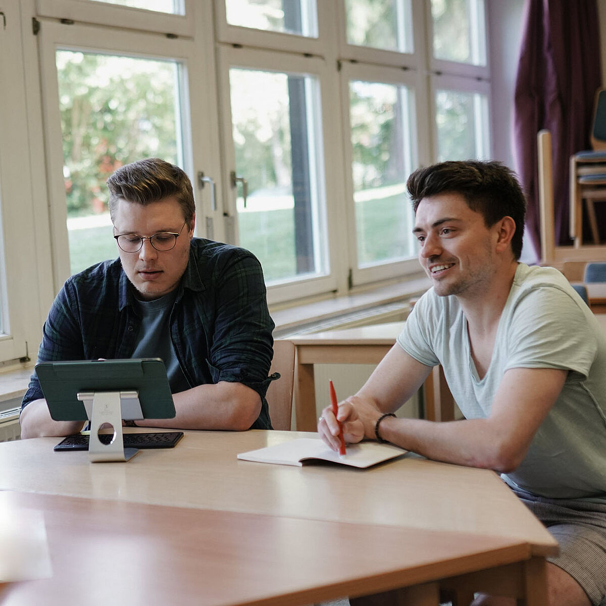 Studierende im Gespräch