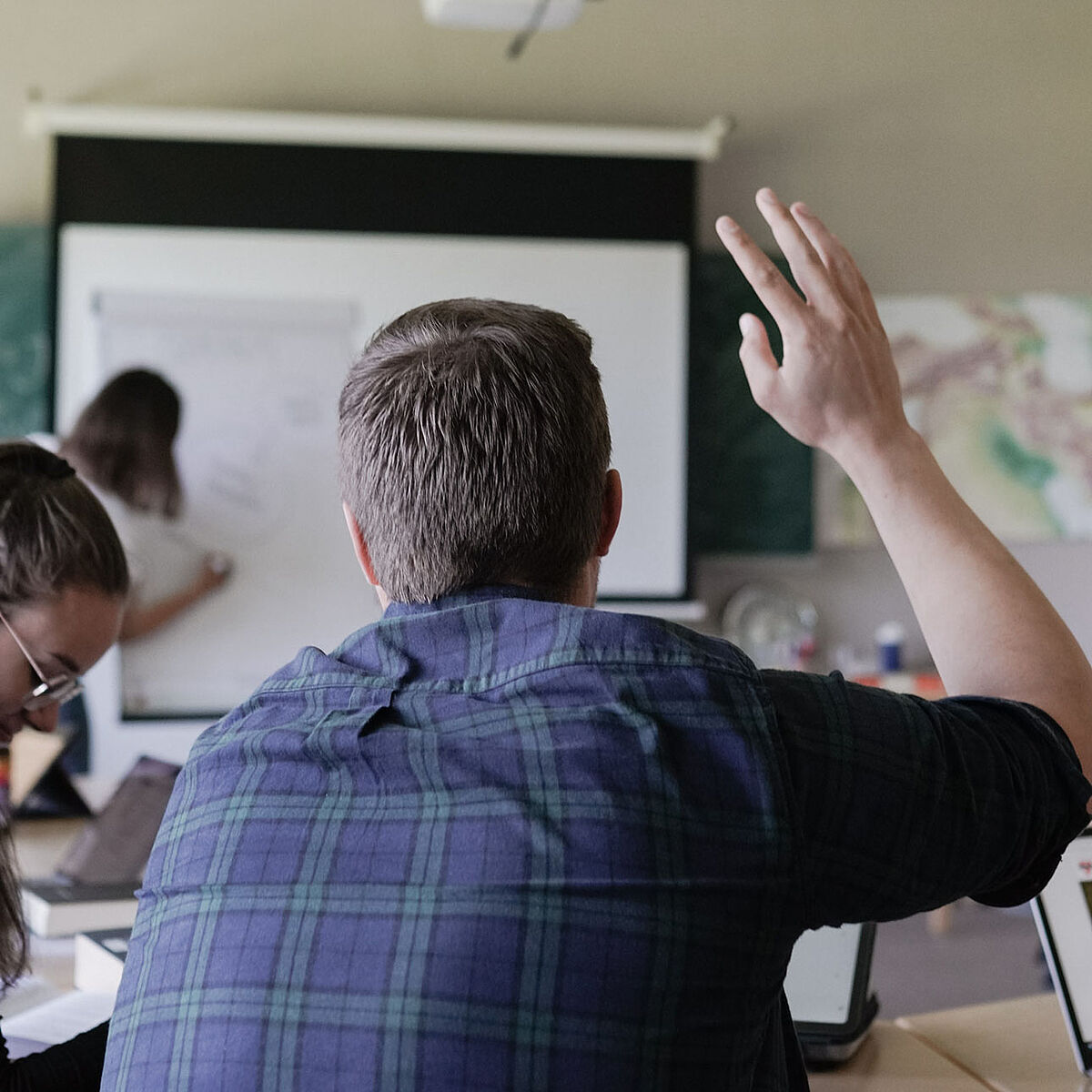 Ein Student meldet sich